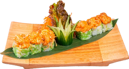 Spicy salmon rolls
