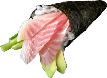 Ebi tempura temaki