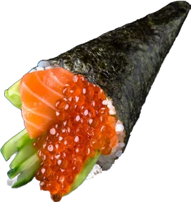 Spicy salmon temaki